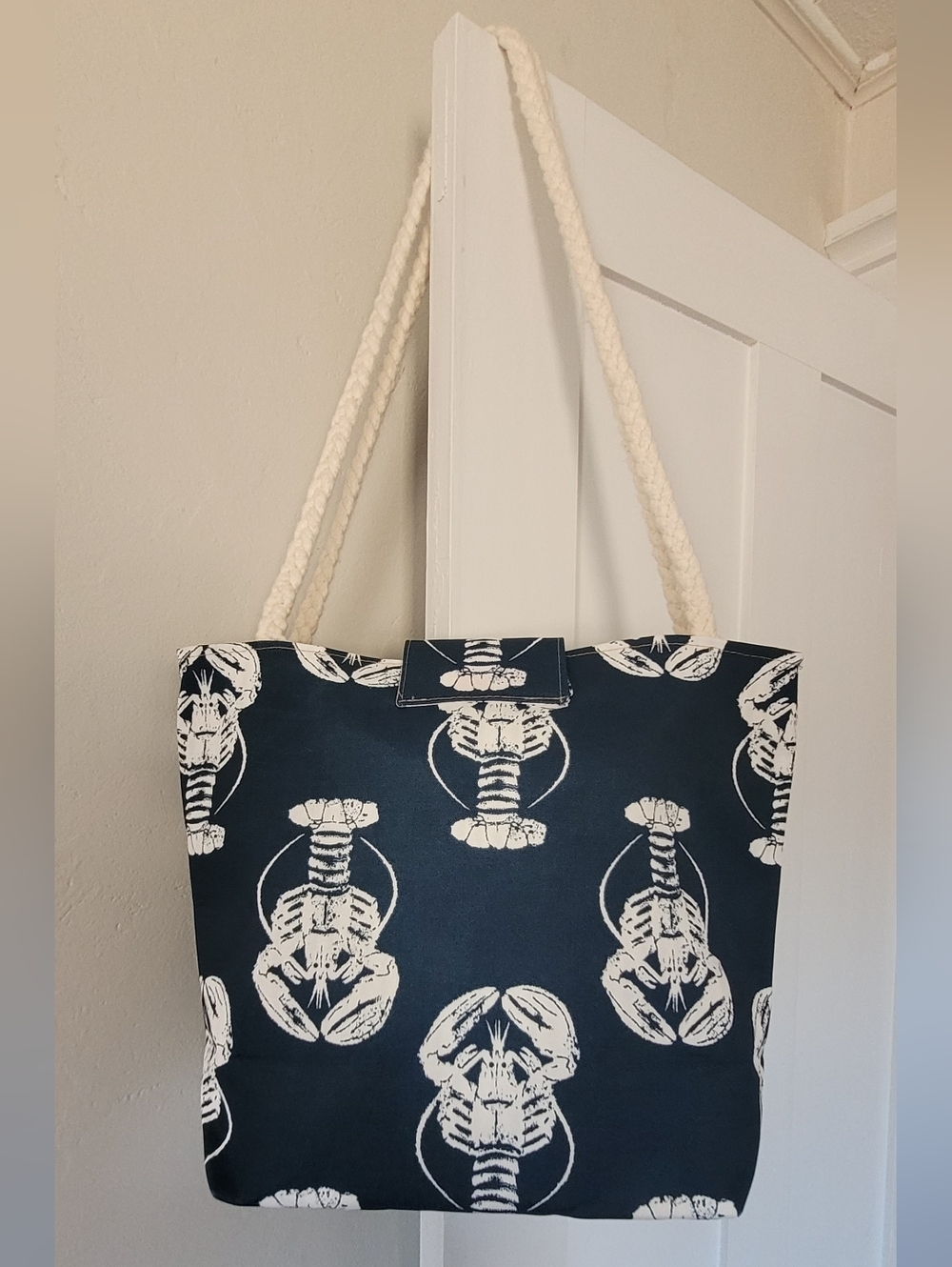 Canvas Tote Bag with Rope Handles - Picture 2 of 3
